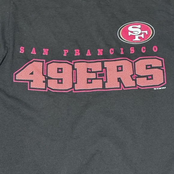 Vintage 1997 San Francisco 49ers NFL Single Stitch T-Shirt M • Fruit of the Loom - Picture 2 of 12